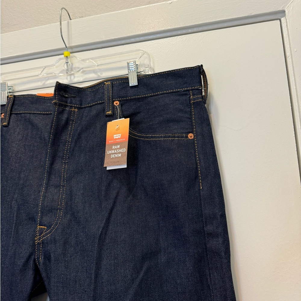 Levi's 501 Original Shrink to Fit Jeans Blue Button Fly - Picture 11 of 12